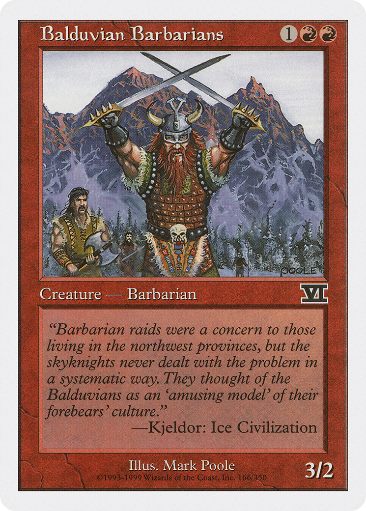 Balduvian Barbarians (166) - Classic Sixth Edition