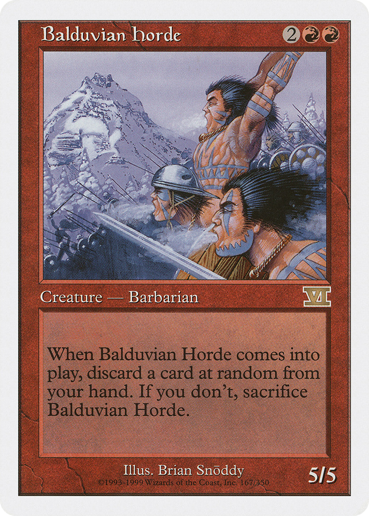 Balduvian Horde (167) - Classic Sixth Edition