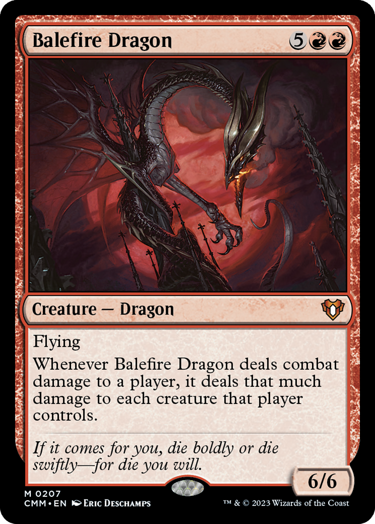 Balefire Dragon (207) Foil - Commander Masters