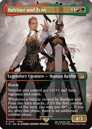 Balthier and Fran (Borderless) (319) Foil - FINAL FANTASY