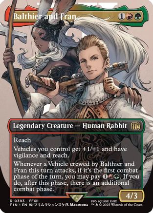 Balthier and Fran (Borderless) (393) Foil - FINAL FANTASY