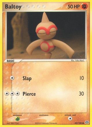 Baltoy (43) Reverse Holofoil - Emerald