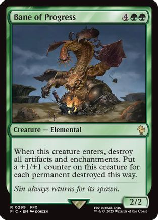Bane of Progress (299) Surge Foil - Commander: FINAL FANTASY