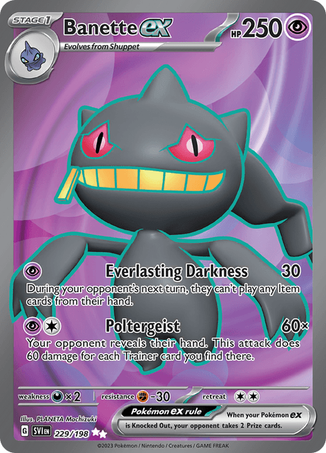 Banette ex (Full Art) (229) Holofoil - Scarlet & Violet