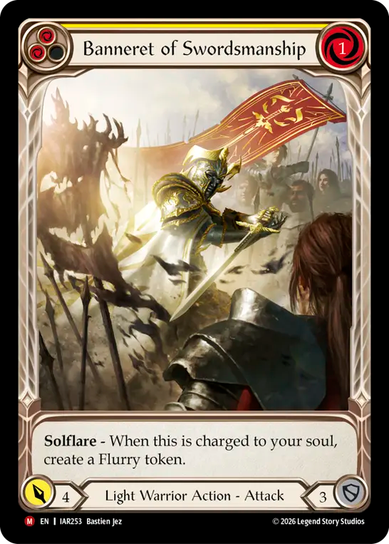 Banneret of Swordsmanship (Extended Art) (IAR253) Rainbow Foil - Usurp the Shadow Throne