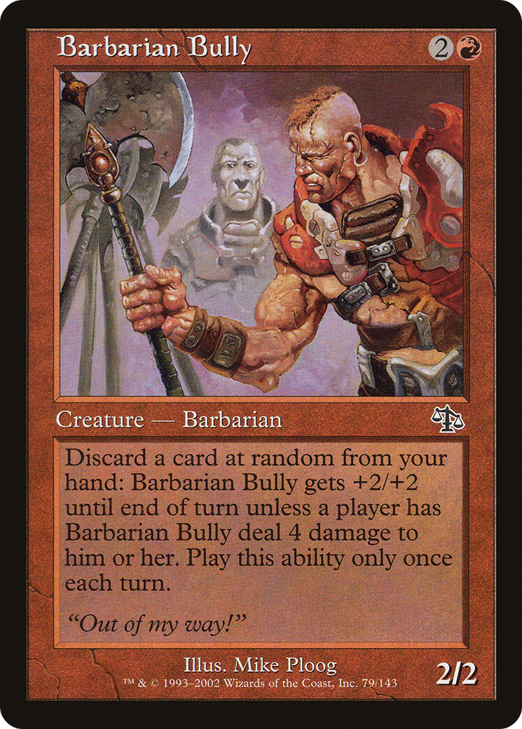 Barbarian Bully (079) Foil - Judgment