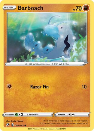 Barboach (99) Reverse Holofoil - Rebel Clash