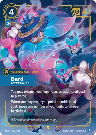Bard – Mercurial (Overnumbered) (228) Foil - Spiritforged