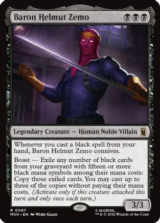 Baron Helmut Zemo (087) Foil - Marvel Super Heroes