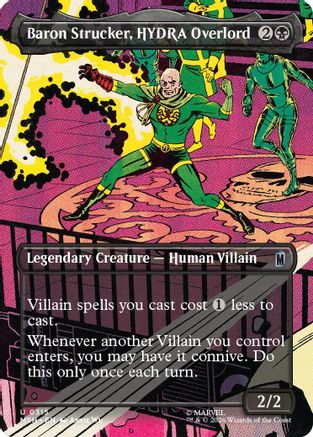 Baron Strucker, HYDRA Overlord (Borderless) (315) Foil - Marvel Super Heroes
