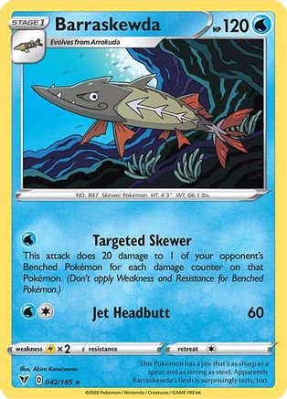 Barraskewda (42) Reverse Holofoil - Vivid Voltage