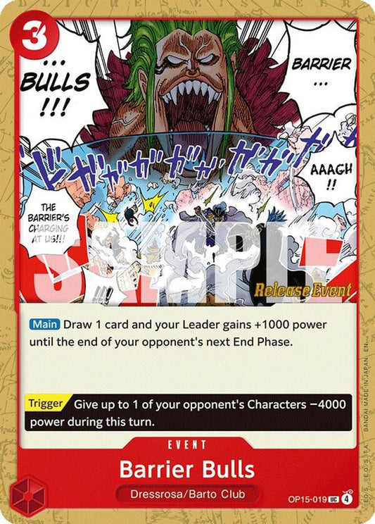 Barrier Bulls (OP15-019) Release Event Cards