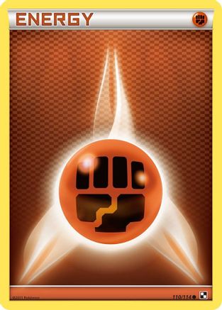 Basic Fighting Energy (110) Reverse Holofoil - Black & White