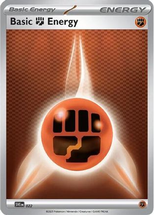 Basic Fighting Energy (22) Reverse Holofoil - Scarlet & Violet