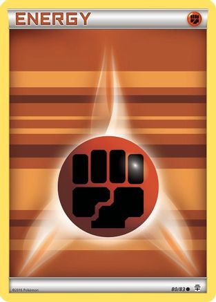 Basic Fighting Energy (80) Reverse Holofoil - Generations