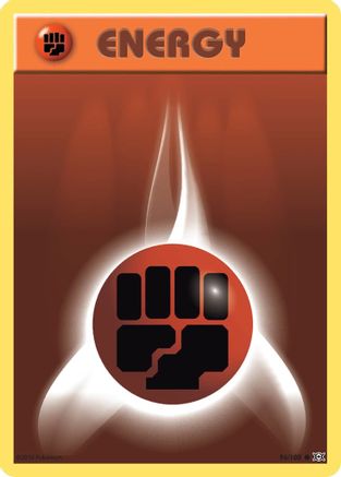 Basic Fighting Energy (96) Reverse Holofoil - Evolutions