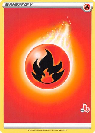 Basic Fire Energy (#10 Cinderace) - Battle Academy 2022