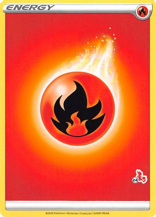 Basic Fire Energy (#24 Cinderace) - Battle Academy 2022