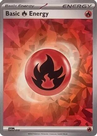 Basic Fire Energy (Cracked Ice Holo) (10) Holofoil - Scarlet & Violet