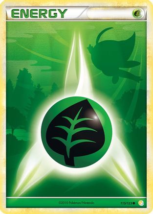 Basic Grass Energy (115) - HeartGold & SoulSilver
