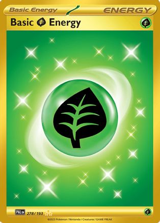 Basic Grass Energy (Gold) (278) Holofoil - Paldea Evolved