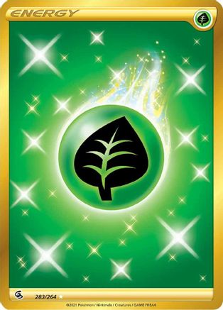 Basic Grass Energy (Gold) (283) Holofoil - Fusion Strike
