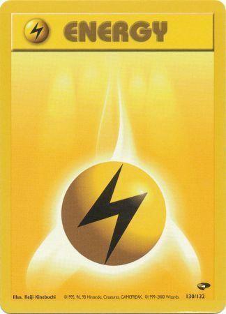 Basic Lightning Energy (130) (Unlimited) - Gym Challenge