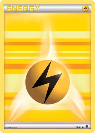 Basic Lightning Energy (78) Reverse Holofoil - Generations