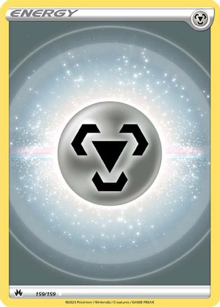 Basic Metal Energy (Textured) (159) Holofoil - Crown Zenith