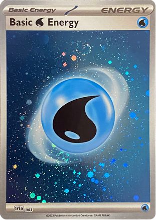 Basic Water Energy (Cosmos Holo) (3) Holofoil - Scarlet & Violet