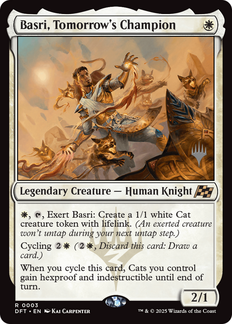 Basri, Tomorrow's Champion (Promo Pack) (003) Foil - Aetherdrift