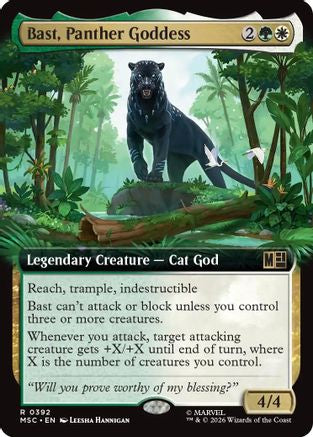 Bast, Panther Goddess (Extended Art) (392) - Commander: Marvel Super Heroes