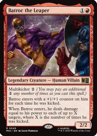 Batroc the Leaper (049) - Commander: Marvel Super Heroes