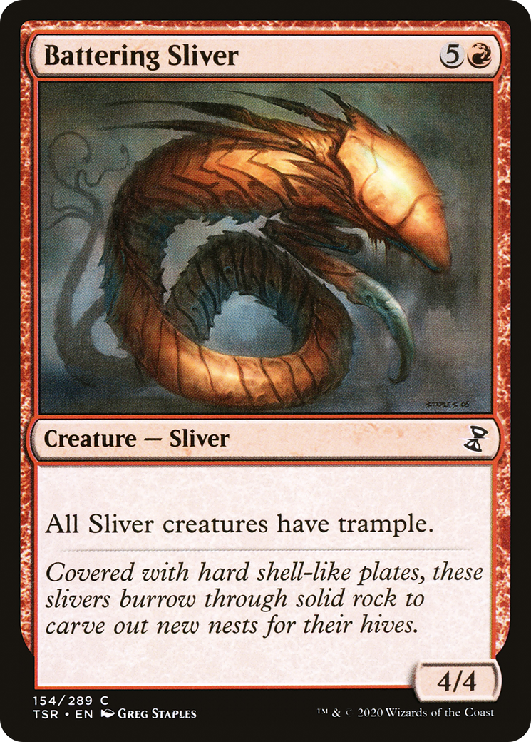 Battering Sliver (154) - Time Spiral Remastered Foil