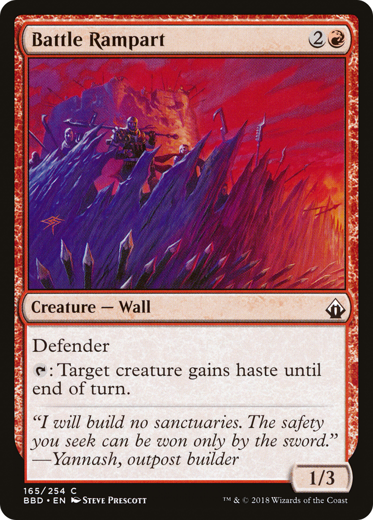 Battle Rampart (165) Foil - Battlebond