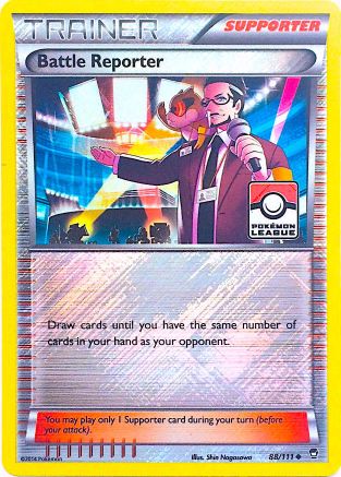 Battle Reporter (Pokemon League) (88) Reverse Holofoil - Furious Fists