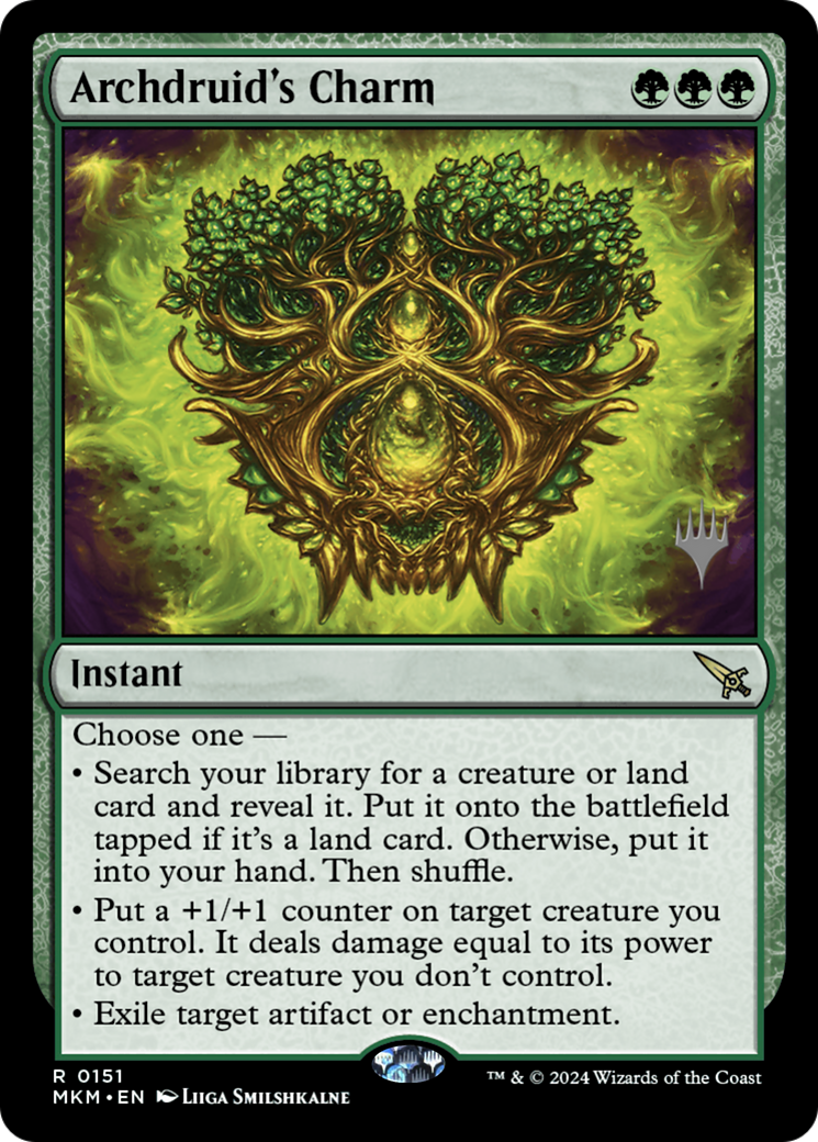Archdruid's Charm (Promo Pack) [Murders at Karlov Manor Promos] Foil