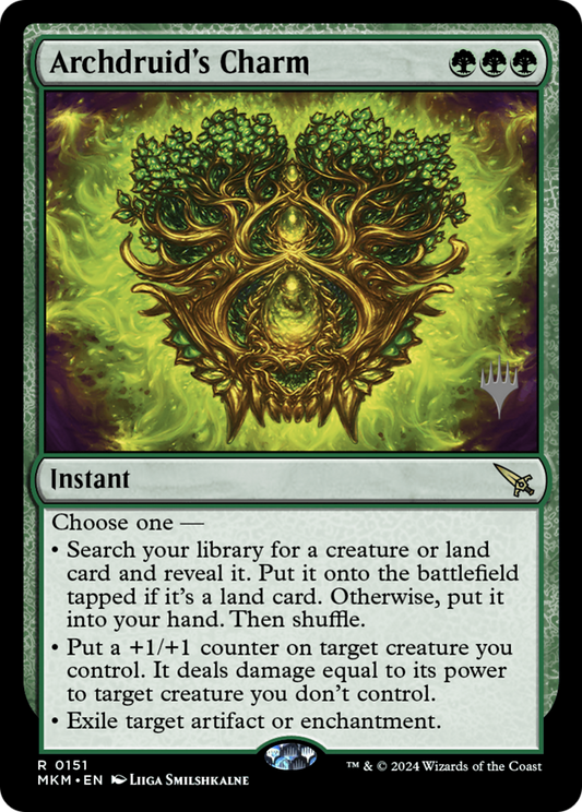 Archdruid's Charm (Promo Pack) [Murders at Karlov Manor Promos] Foil