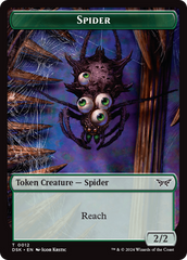 Insect (0013) // Spider Double-Sided Token [Duskmourn: House of Horror Tokens] | Silver Goblin