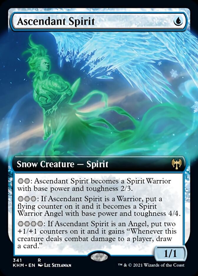 Ascendant Spirit (Extended Art) [Kaldheim] | Silver Goblin