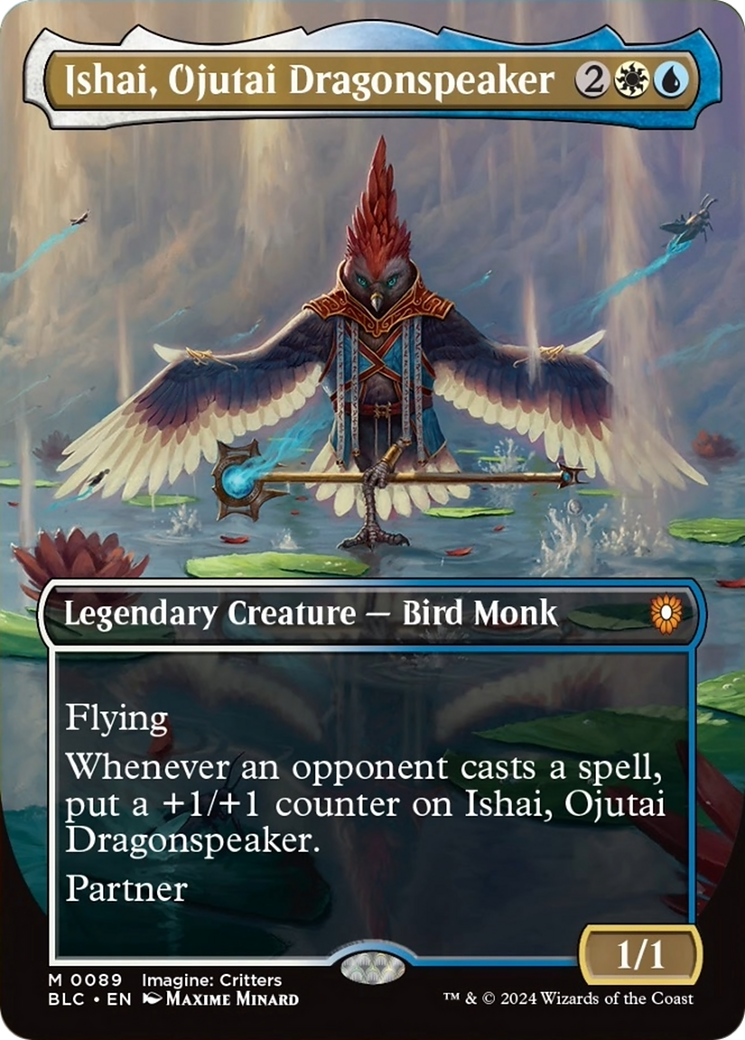 Ishai, Ojutai Dragonspeaker (Borderless) [Bloomburrow Commander] | Silver Goblin