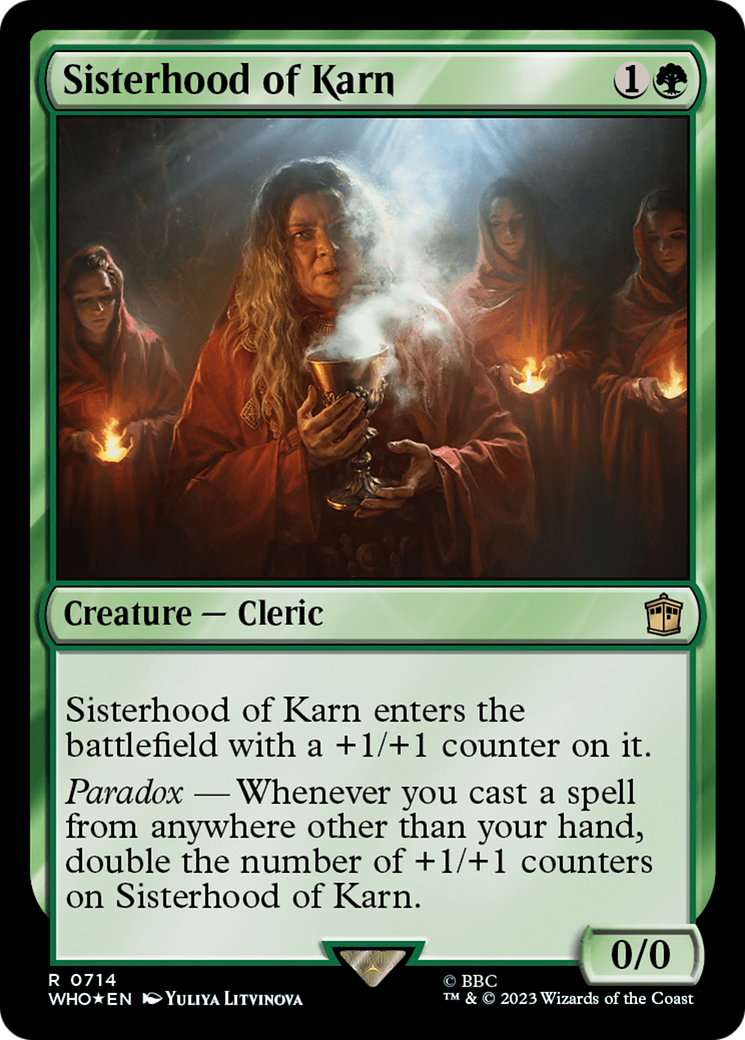 Sisterhood of Karn (Surge Foil) [Doctor Who] | Silver Goblin