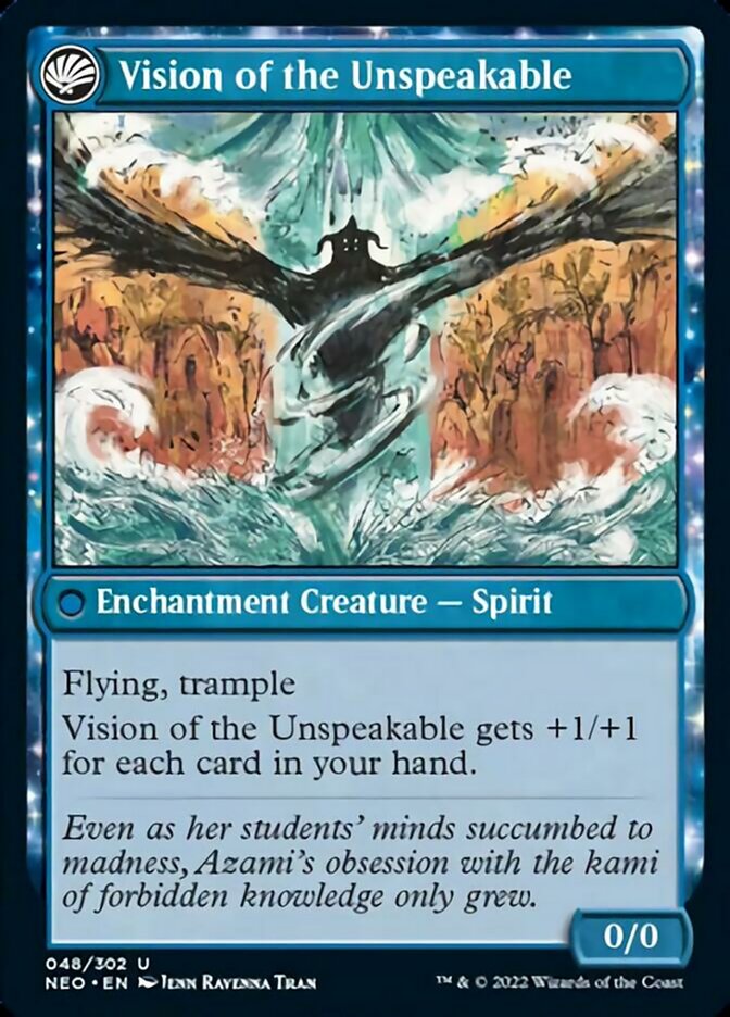 Behold the Unspeakable // Vision of the Unspeakable [Kamigawa: Neon Dynasty] Foil