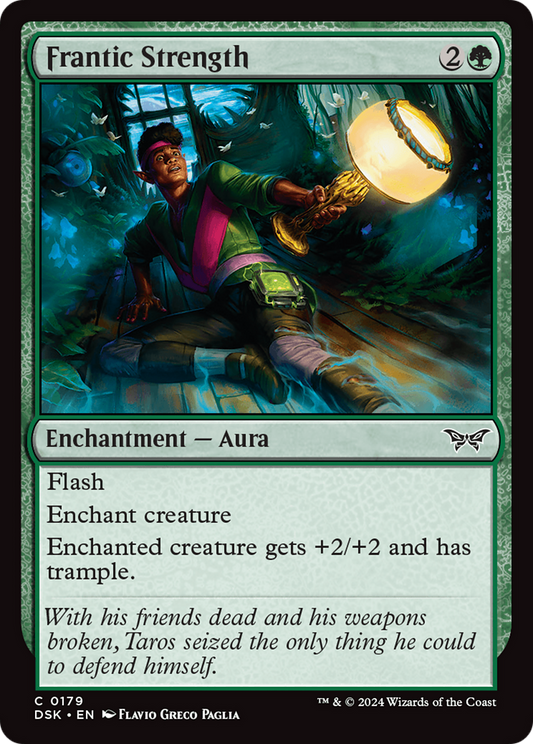Frantic Strength [Duskmourn: House of Horror] Foil