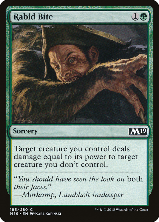 Rabid Bite [Core Set 2019] Foil