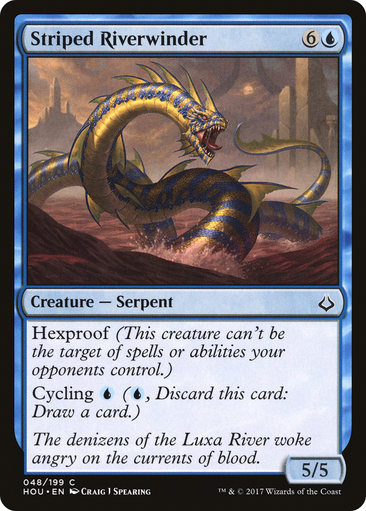 Striped Riverwinder [Hour of Devastation] Foil