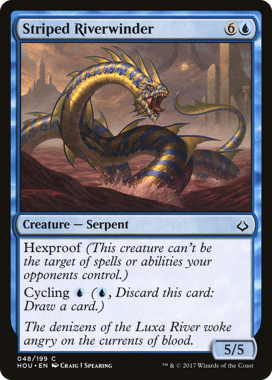 Striped Riverwinder [Hour of Devastation] Foil