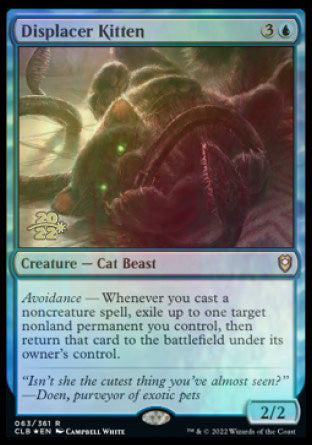 Displacer Kitten [Commander Legends: Battle for Baldur's Gate Prerelease Promos] | Silver Goblin