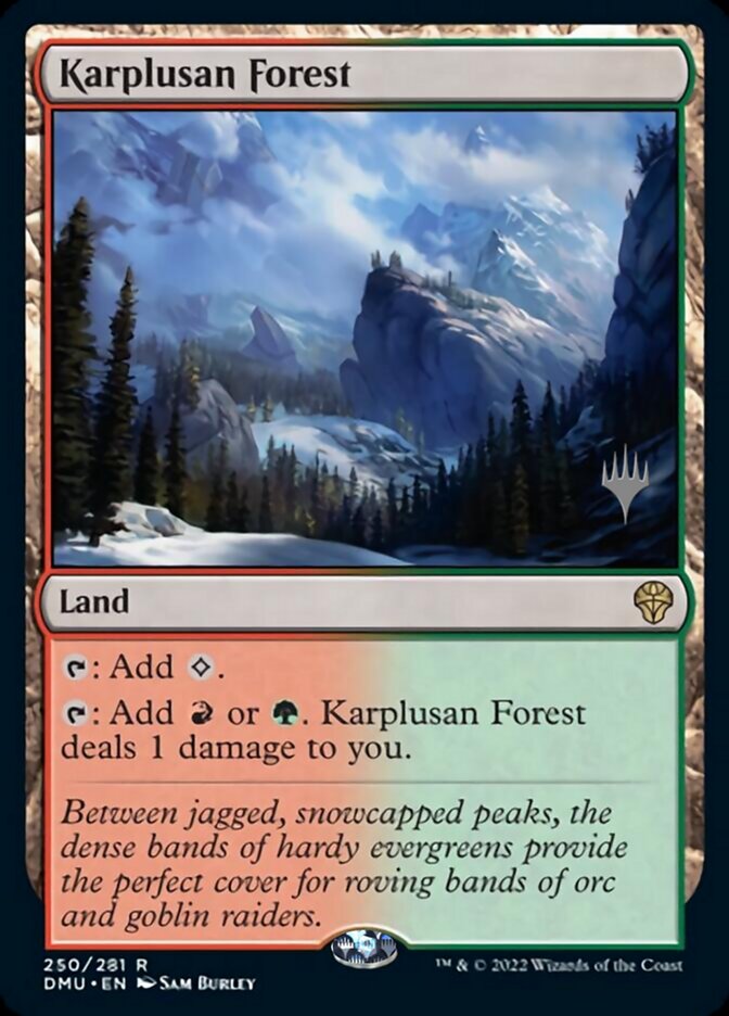 Karplusan Forest (Promo Pack) [Dominaria United Promos] | Silver Goblin