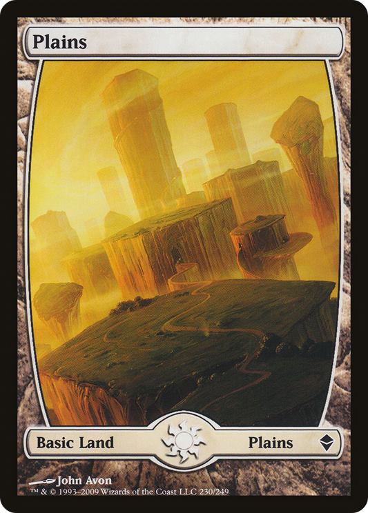 Plains (230) [Zendikar] Foil